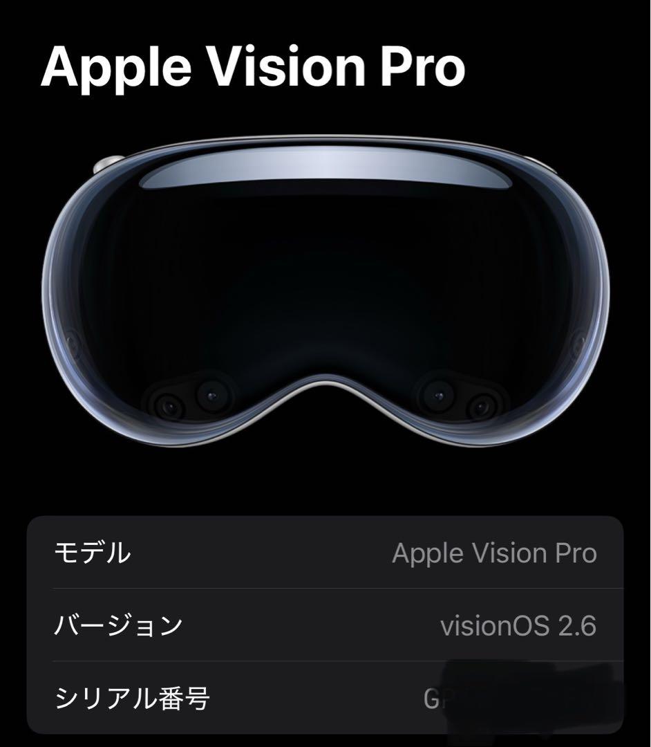 【極美品】Apple Vision Pro 256GB