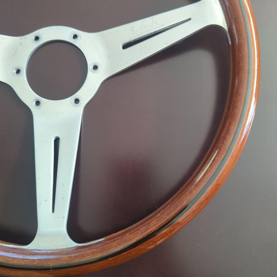オマケ付き❗️当時物　ナルディ クラシック ウッド ステアリング　36cm
