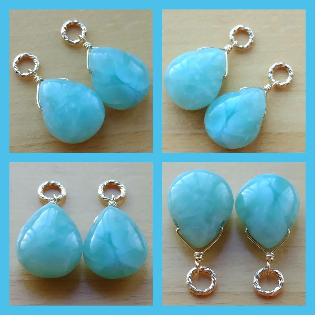 No.1345 大粒 ペリドットとローズクオーツ ペンダントトップ チャーム