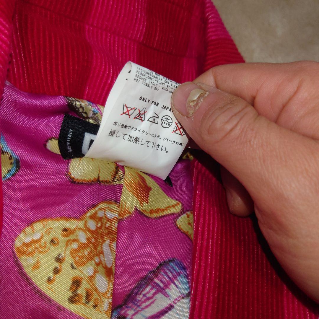 美品✨️DOLCE&GABBANAセットアップ　コーデュロイ　ストライプ　蝶　L