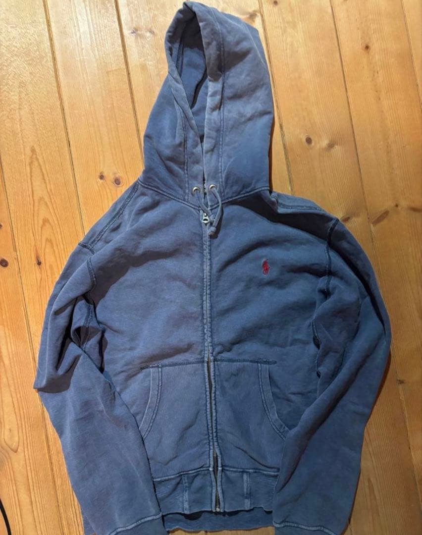 Polo by Ralph Lauren ネイビー 90sジップパーカー M短丈