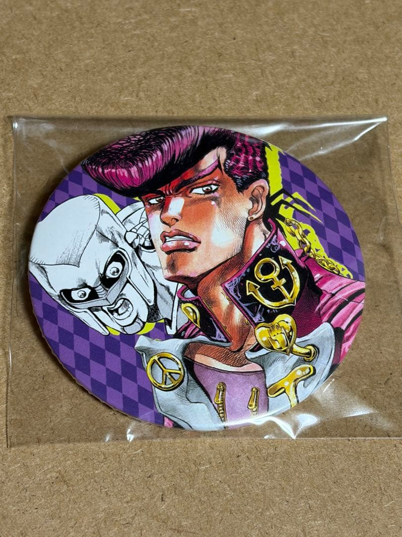 ジョジョの奇妙な冒険 ジョジョ展 2017 缶バッジ 東方仗助　荒木飛呂彦