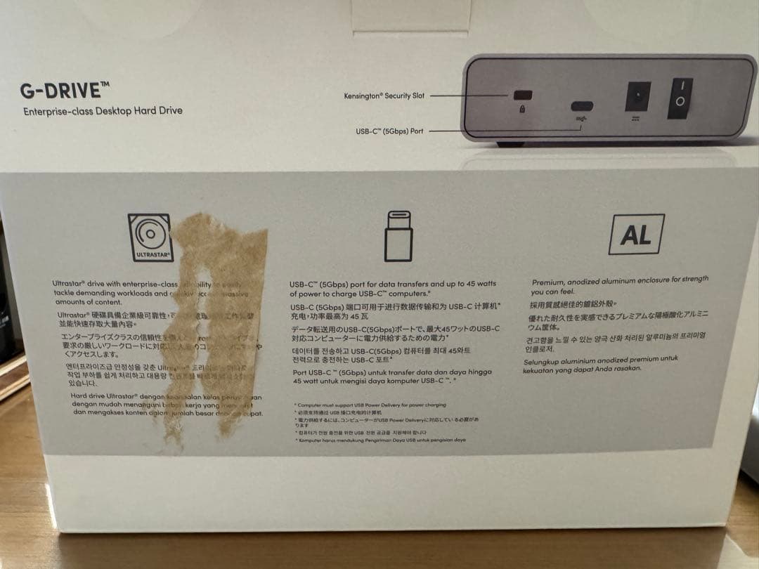 g-drive 6tb sandisk professional hdd 中古