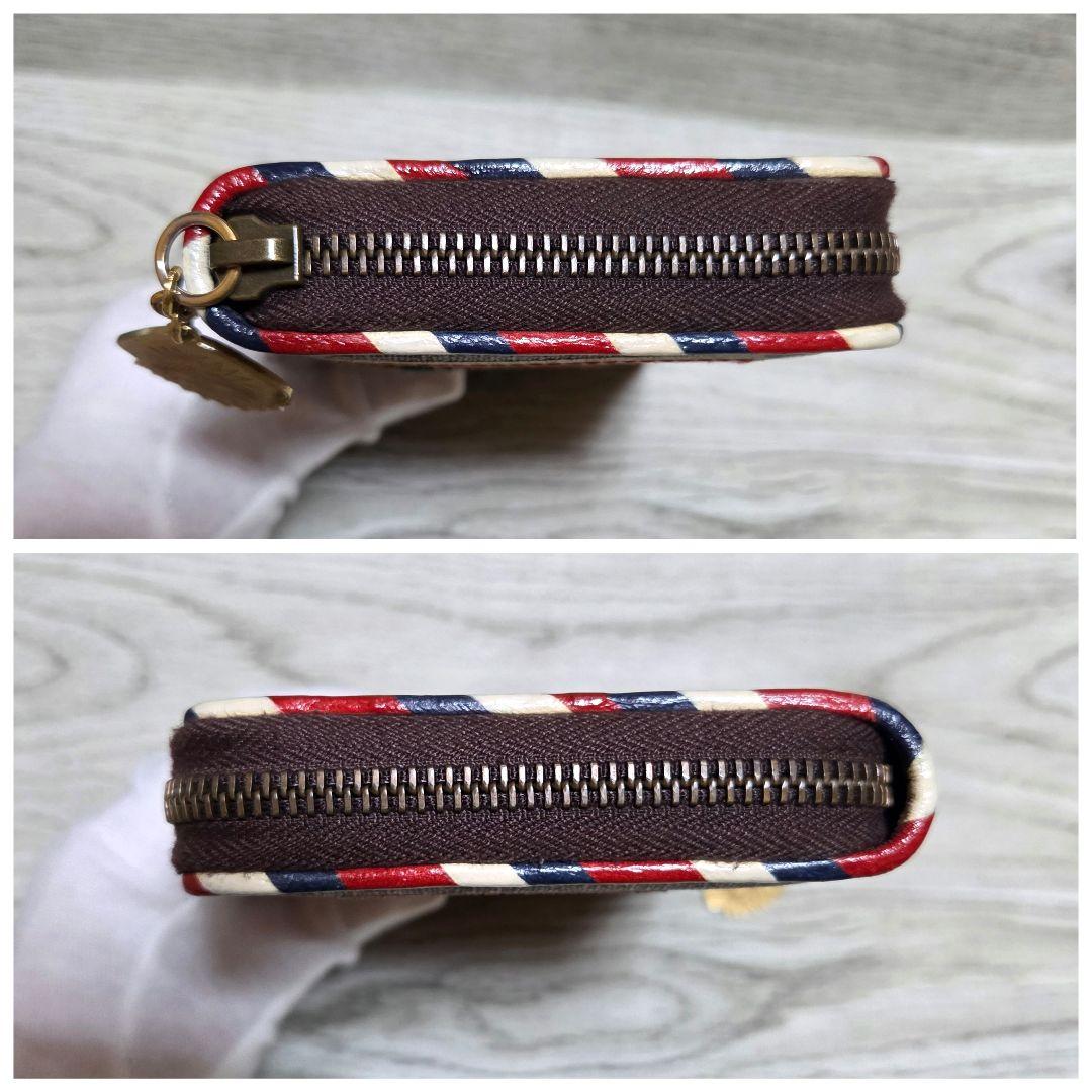 美品レア GUCCI クーリエ GGスプリーム ジップアラウンド ウォレット