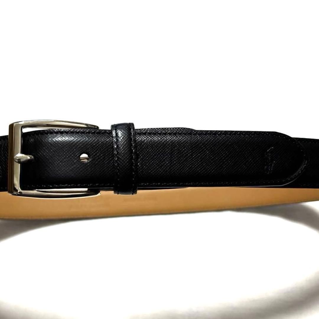 ラルフローレン　レザーベルト　ブラック　本革　牛革　美品