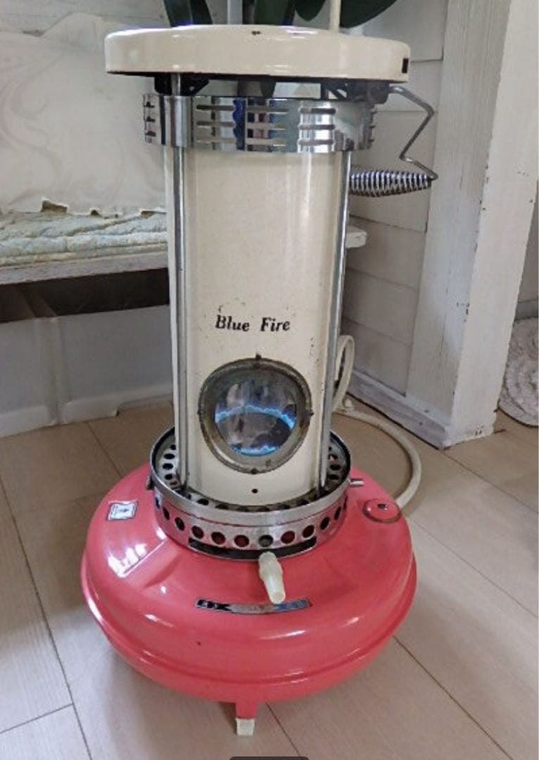 昭和レトロ　ブルーファイヤー BF-107　昭和金属工業　石油ストーブ