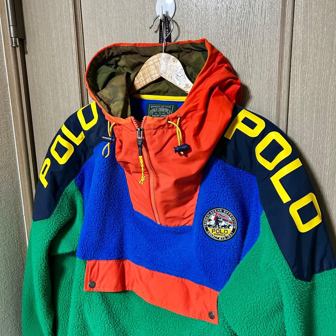 激レア ラルフローレン ポロカン アノラック パーカー stadium RL