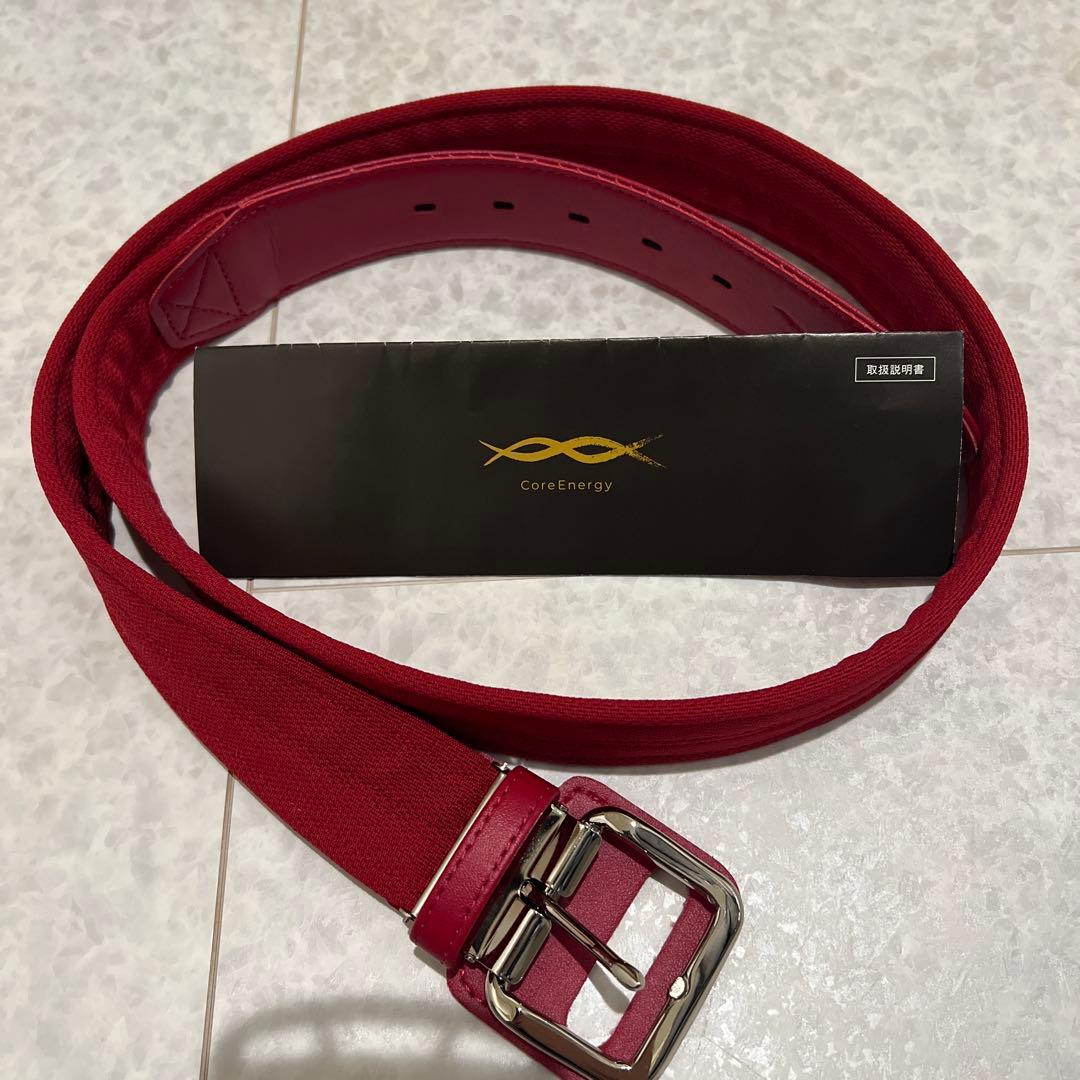 コアエナジー　野球ベルト　赤　新品未使用