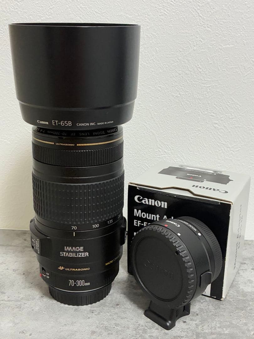 ⭐️極美品⭐️Canon EF70-300mm & EF EOS M アダプター