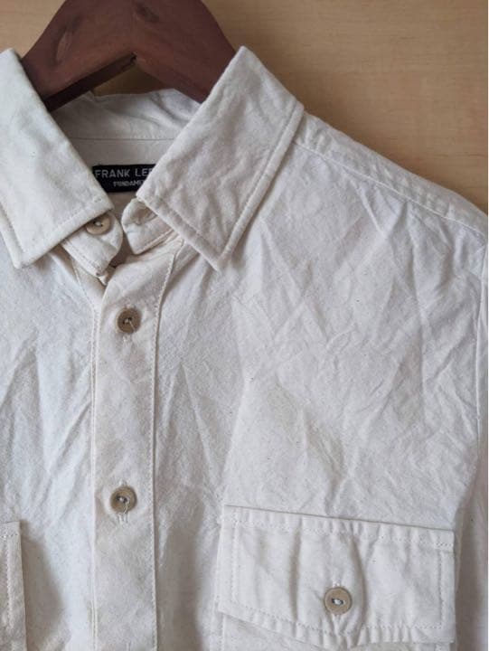サイズS フランクリーダー ベッドリネンシャツ FRANK LEDER