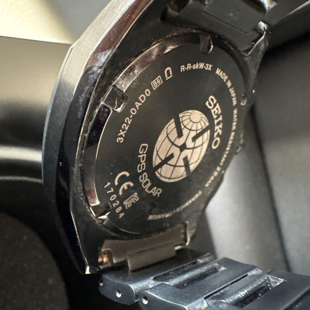 SEIKO ASTRON GPS SOLAR ☆ブラック☆黒☆箱あり☆高島屋☆