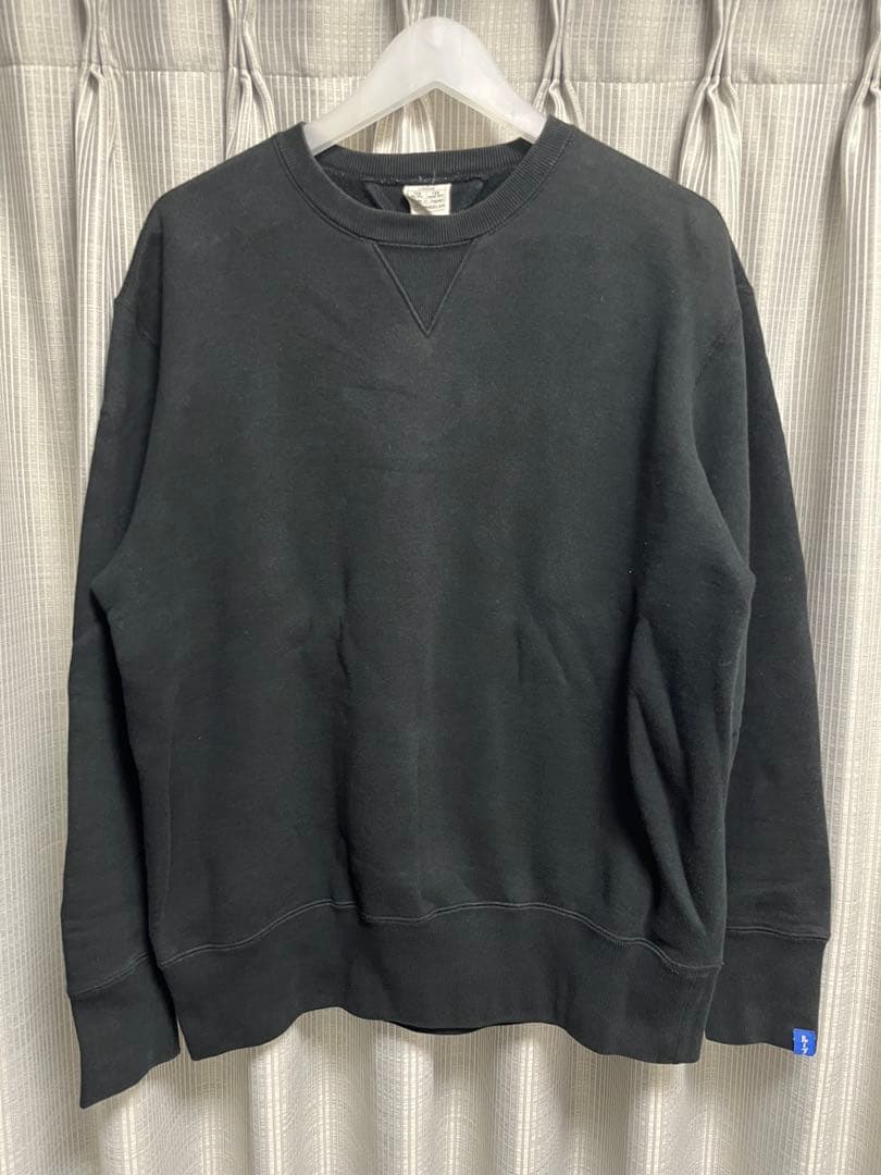 LOOPWHEELER ループウィラー　両Ｖ　スウェット　ブラック M