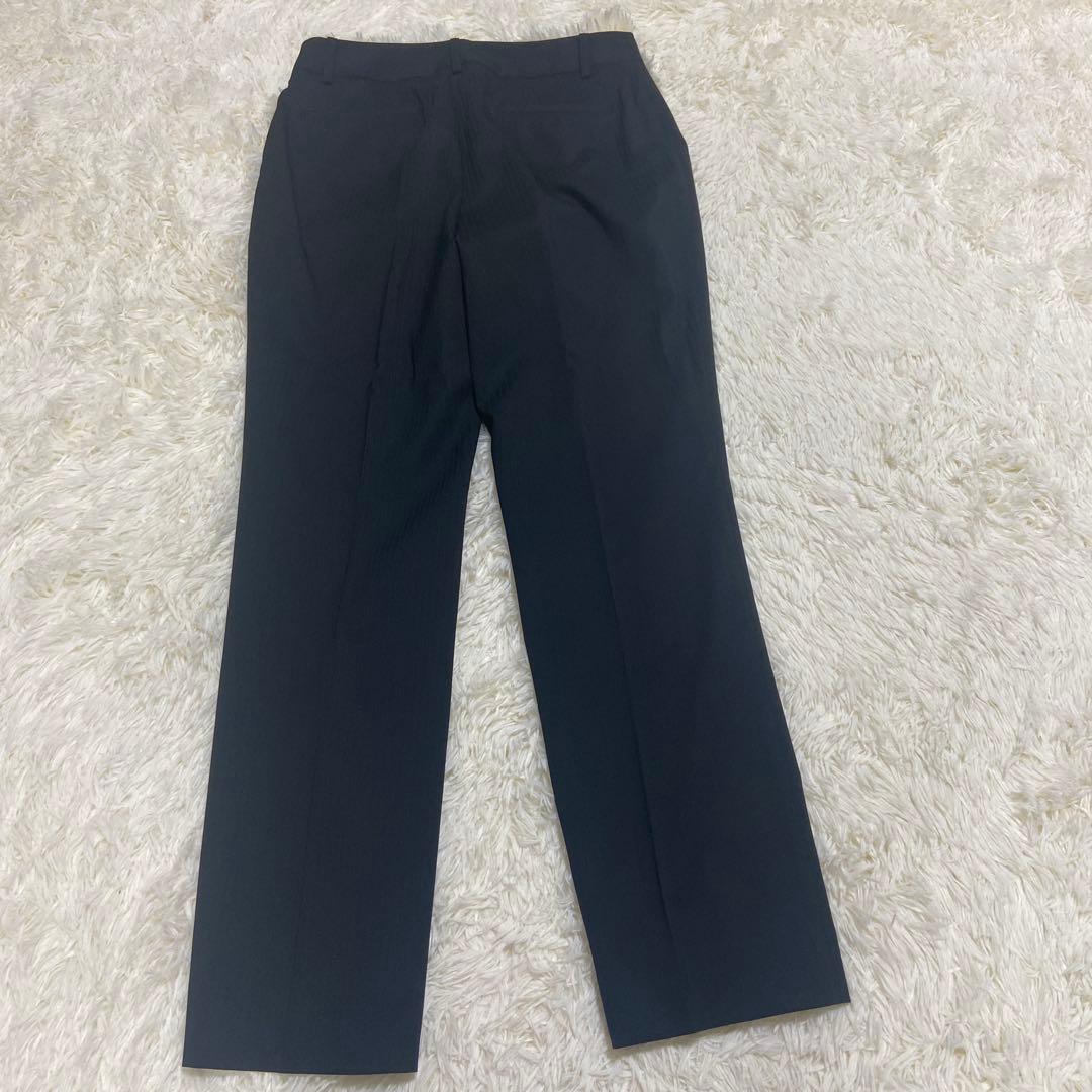 大きいサイズ　レミュー　パンツスーツ　ウォッシャブル　ブラック　上11下13