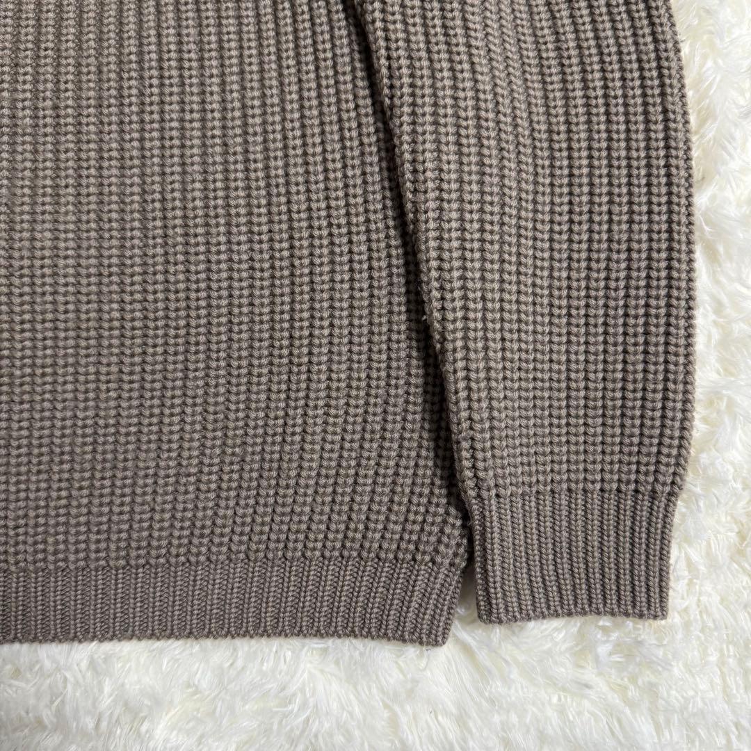 バトナー BATONER シグネチャー クルーネック ニット グレージュ S