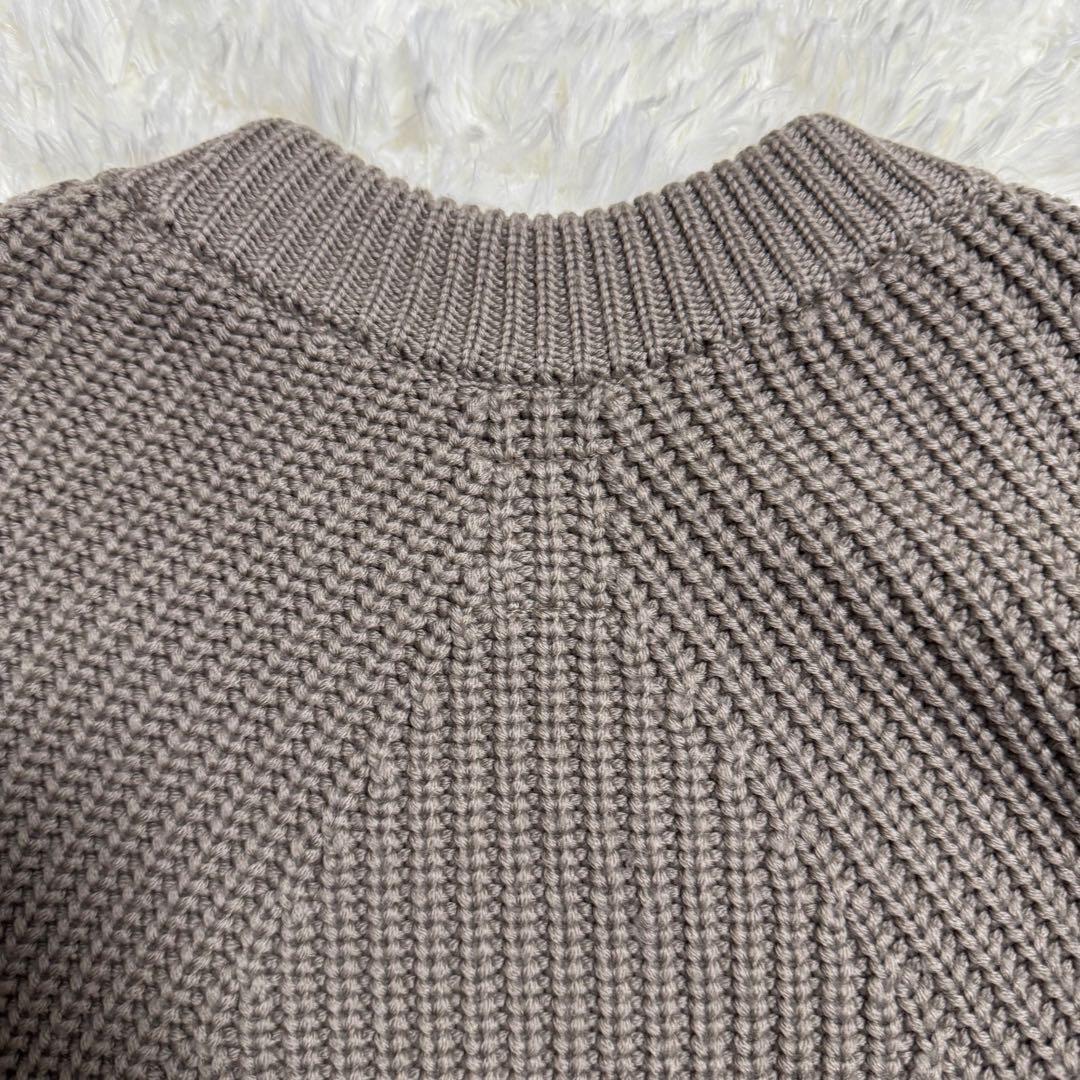 バトナー BATONER シグネチャー クルーネック ニット グレージュ S