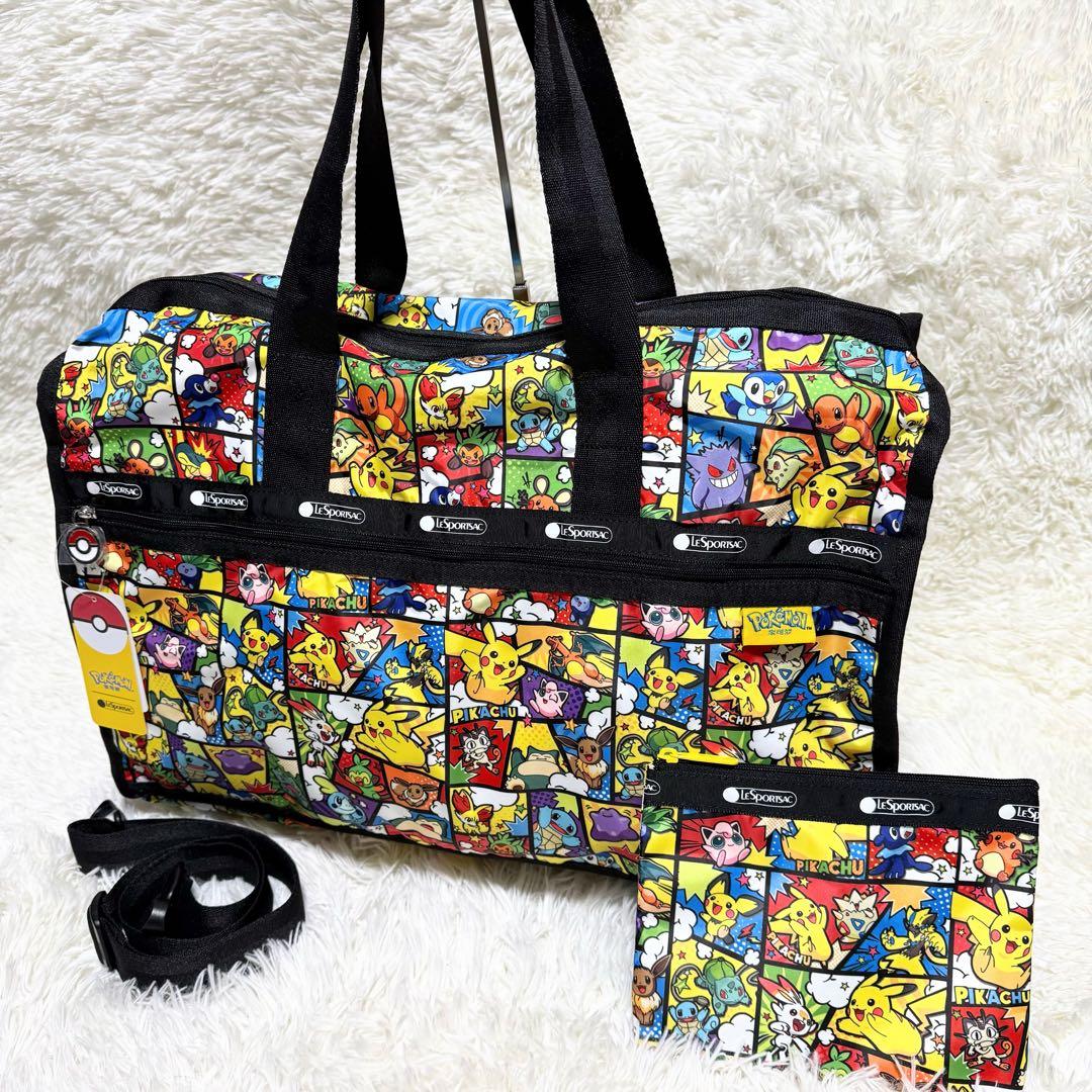 【✨新品同様✨】レスポートサック ボストンバッグ ポケモン ポーチ付き❣️