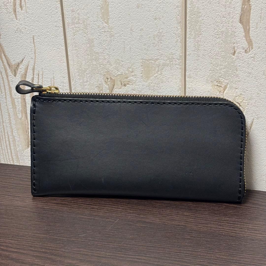 HERZ L字 ファスナー 長財布 新品未使用 ブラック 本革