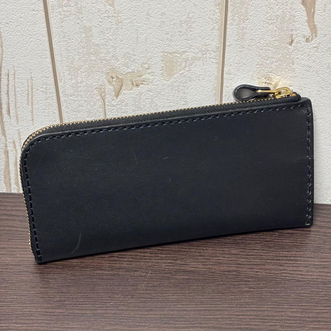 HERZ L字 ファスナー 長財布 新品未使用 ブラック 本革