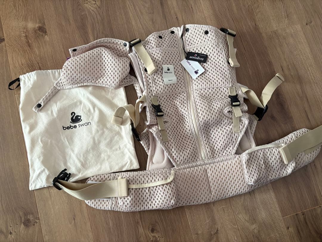 べべスワン 抱っこ紐 ベージュ タグ付き