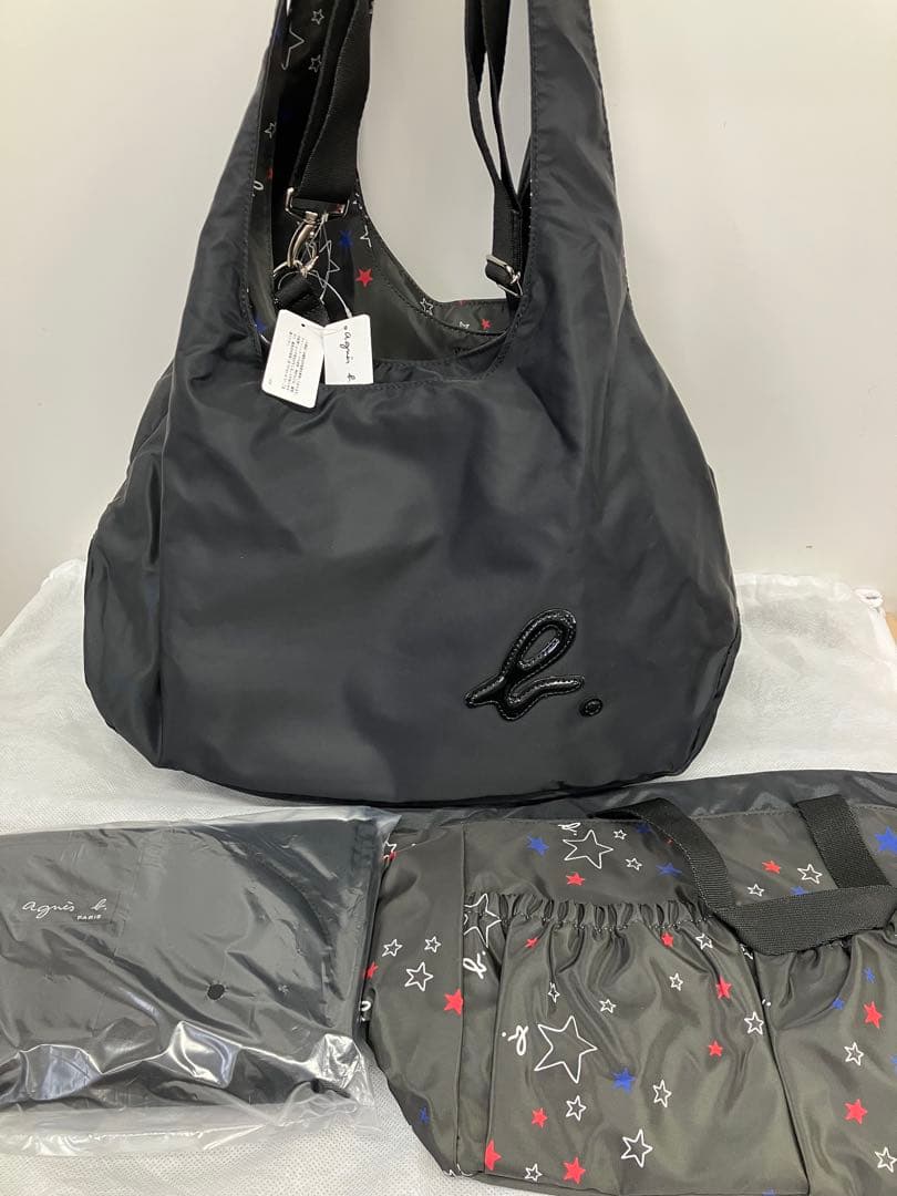 F-015-94 新品未使用agnes b.ベーアニエスベー.マザーズバッグ