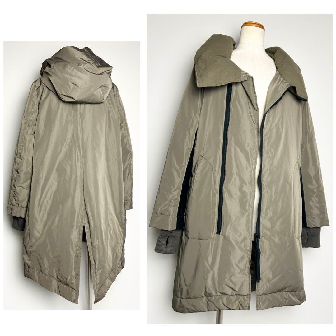 美品✴︎PRIDE/プライド/フーデッドダウンコート/切り替えデザイン/38号