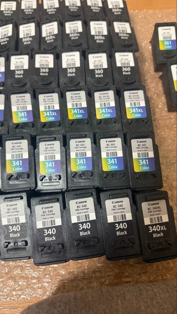 Canon 純正使用済みインクカートリッジ70個-3