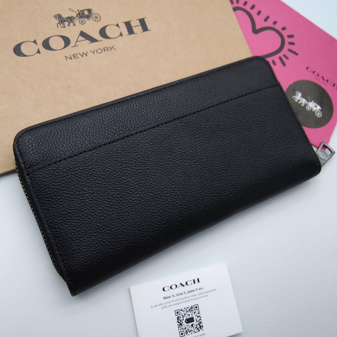 新品　COACH　長財布　メンズ　ブラック