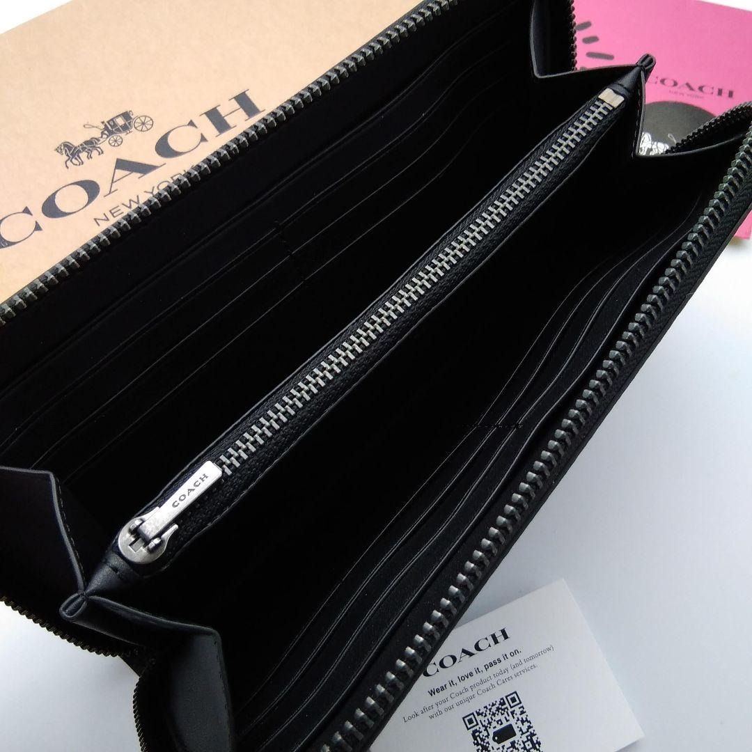 新品　COACH　長財布　メンズ　ブラック