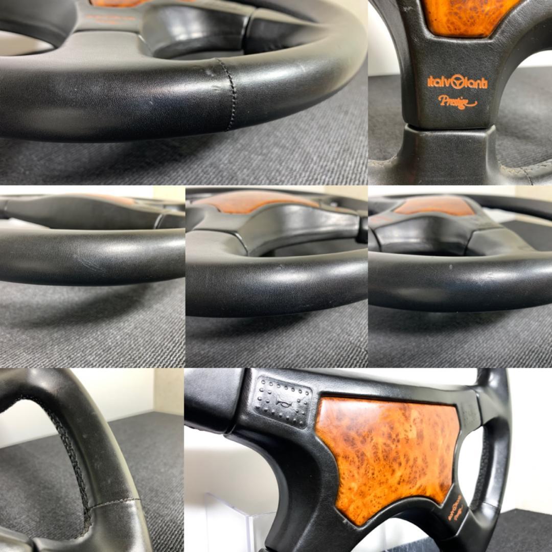 イタルボランテ プレステージ 4スポーク レザーステアリング 36φ 美品
