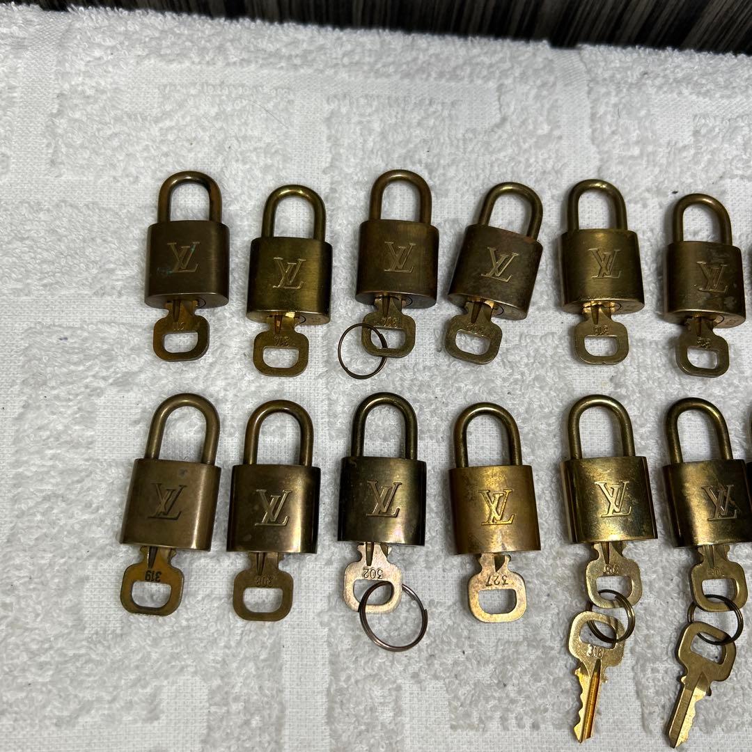 正規品 20個南京錠 カデナ パドロック 鍵 まとめ売り ルイヴィトン
