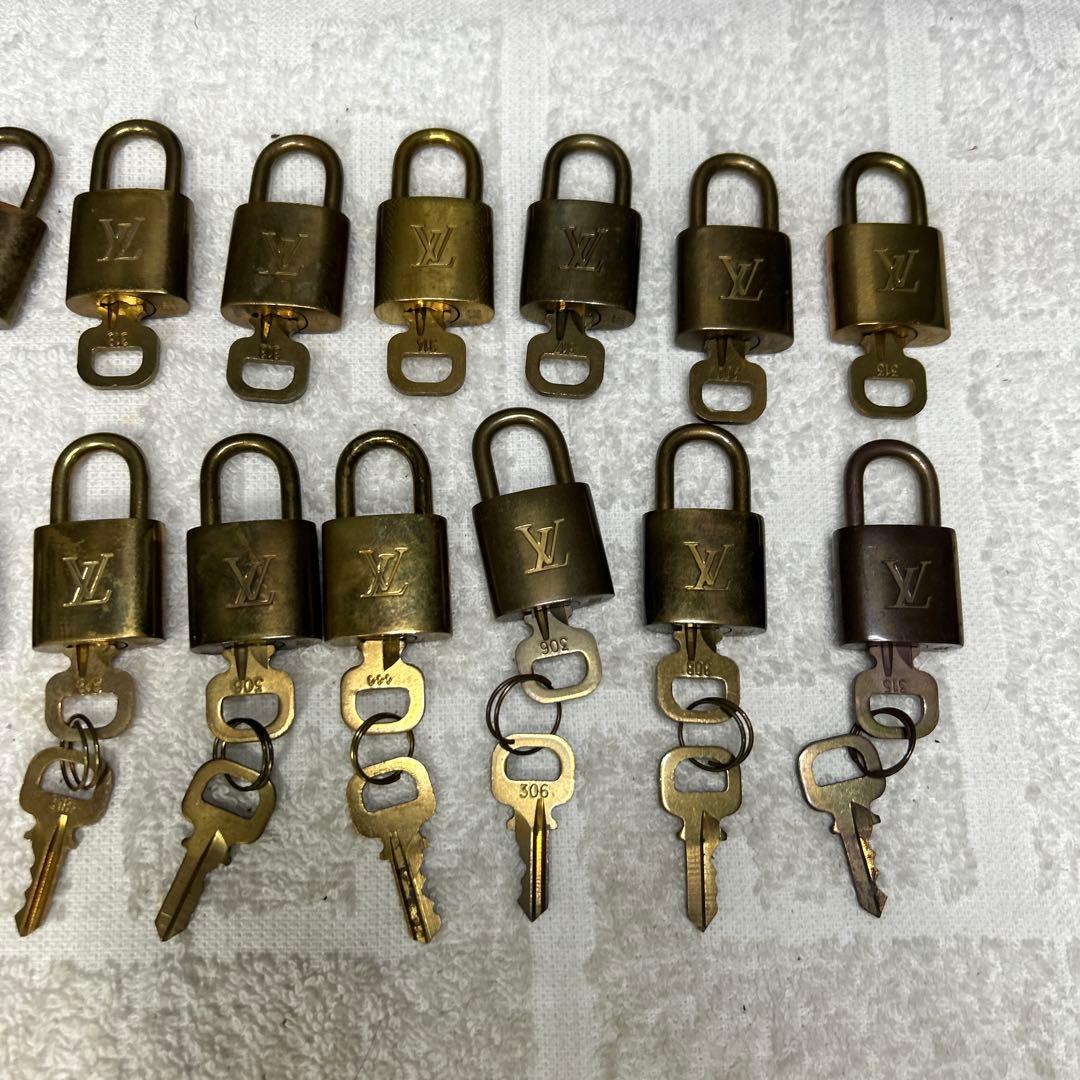 正規品 20個南京錠 カデナ パドロック 鍵 まとめ売り ルイヴィトン