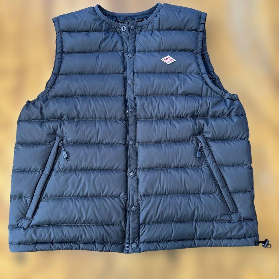 DANTON チャコールグレーダウンベスト