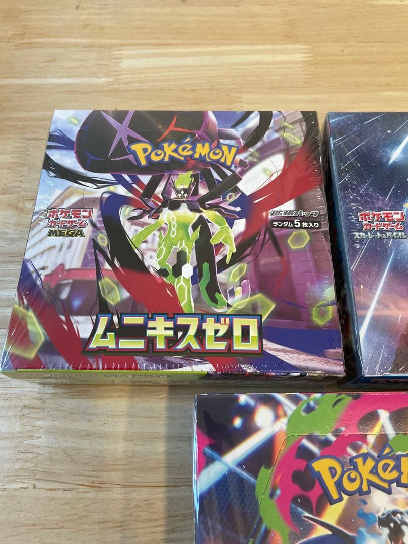 ポケカ未開封シュリンク付き　インヘェルノ　未来の一閃　ムニキスゼロ　合計3BOX