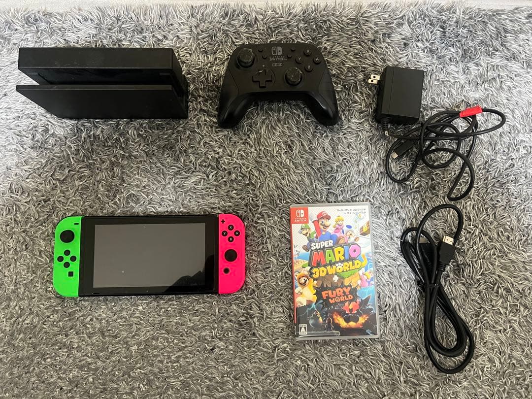 Nintendo Switch 本体 グリーン/ピンク ソフト付き