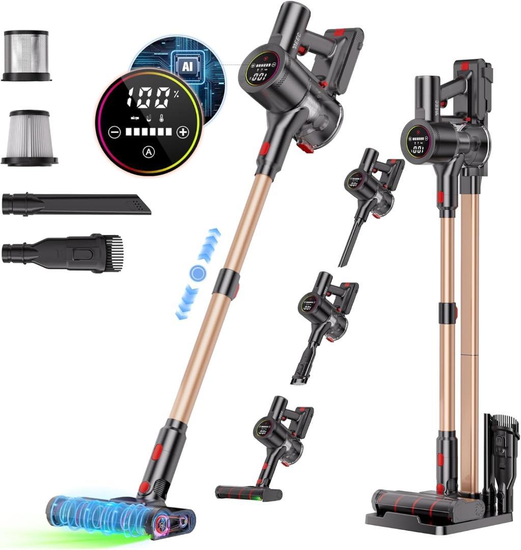 掃除機 コードレス スティック AI搭載 100Kpa 超強力吸引 サイクロン式