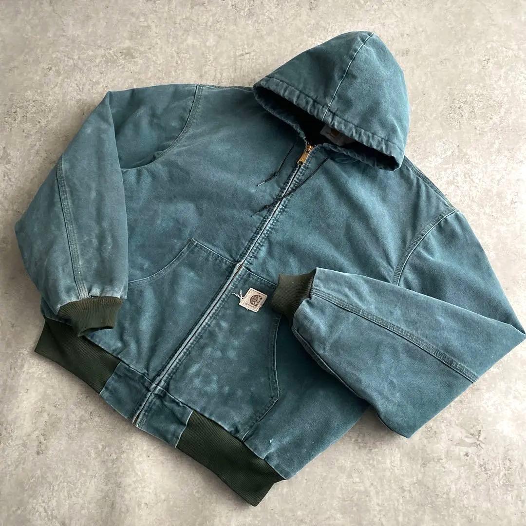 レアカラー 90s カーハート アクティブ ジャケット USA製 XL ハンター