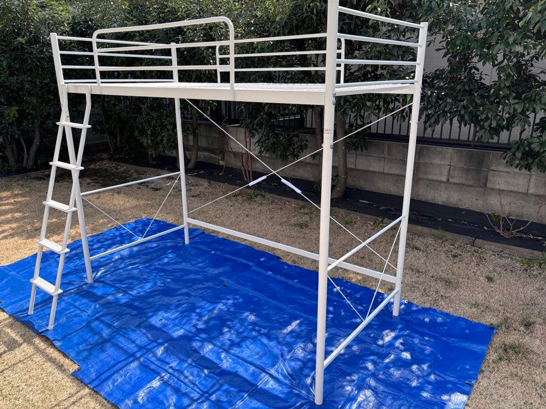 ★極美品 ニトリ ロフトベッド メッシュ床板 シングルサイズ