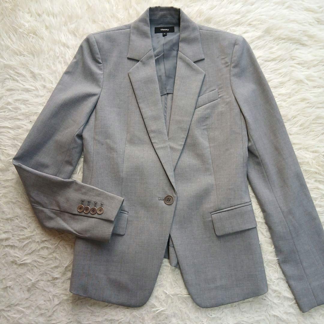 【Theory】GABE.N TAILORセットアップ　パンツスーツ　グレー