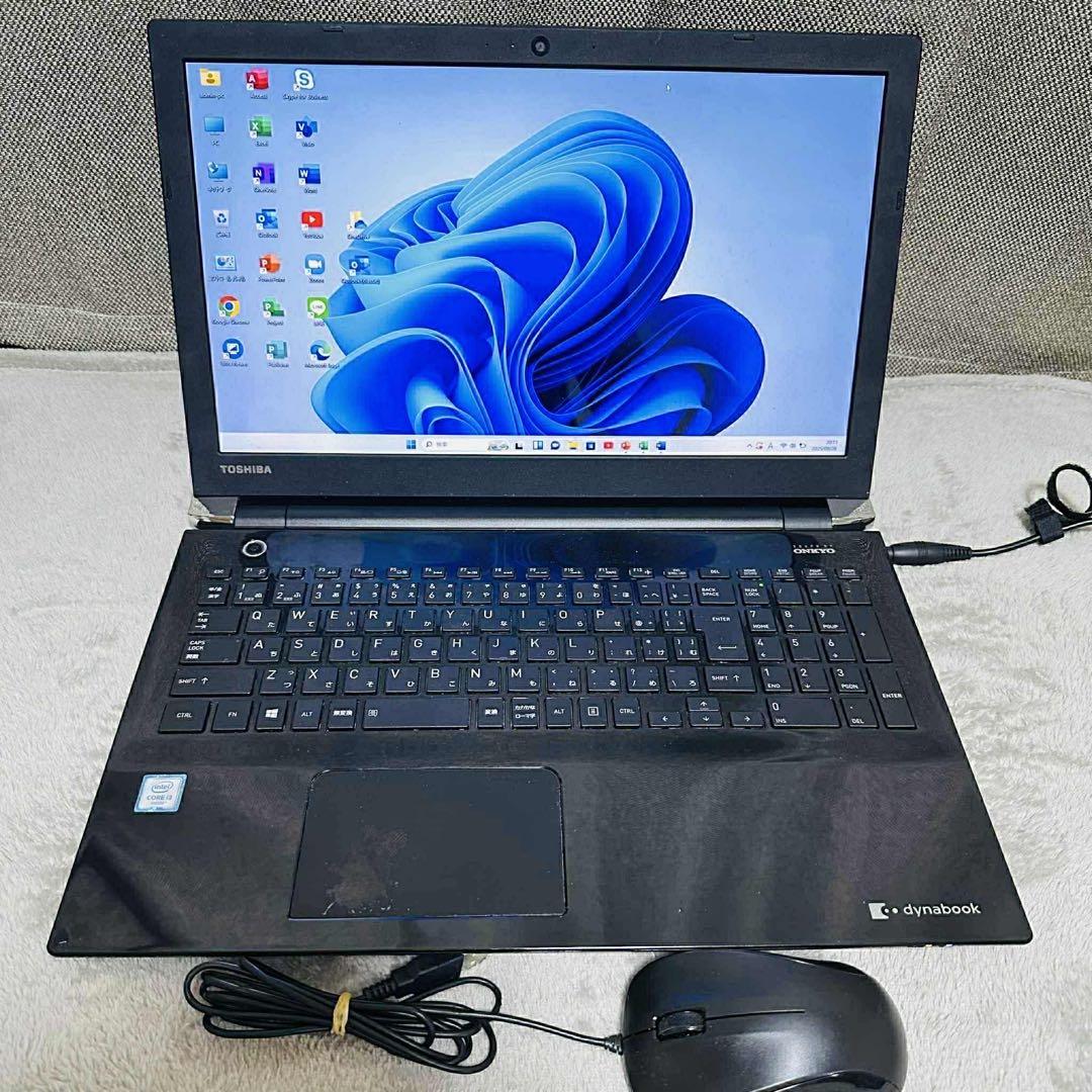 S124 TOSHIBAノートパソコンSSD第6世代WEBカメラWindow11