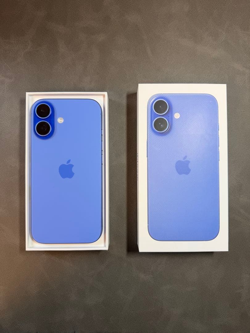 iPhone16 ウルトラマリン 128GB SIMフリー 美品 フィルム付