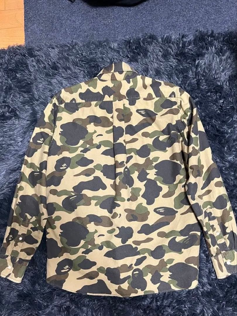 90s A BATHING APE 1stカモ 長袖シャツ