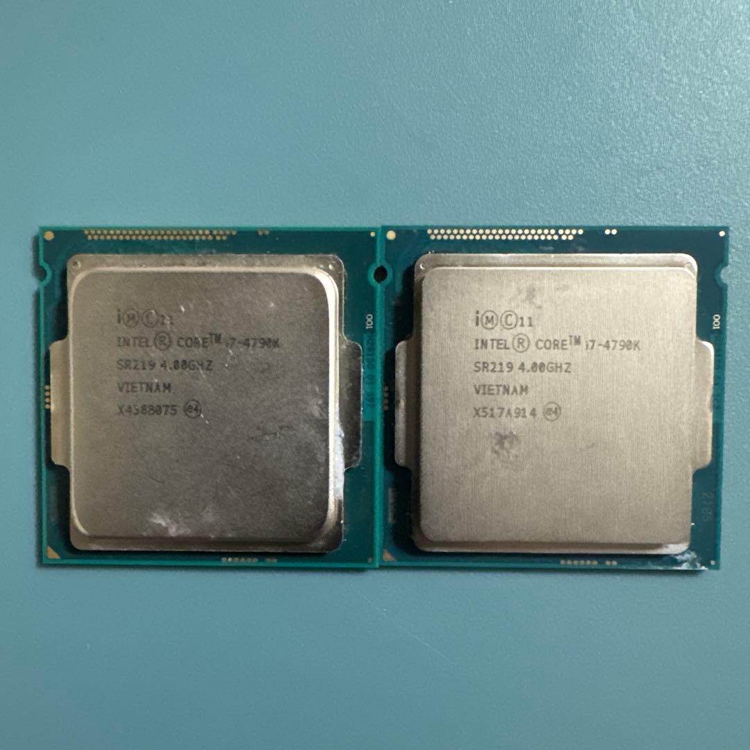 CPU intel corei7 4790k 2枚セット
