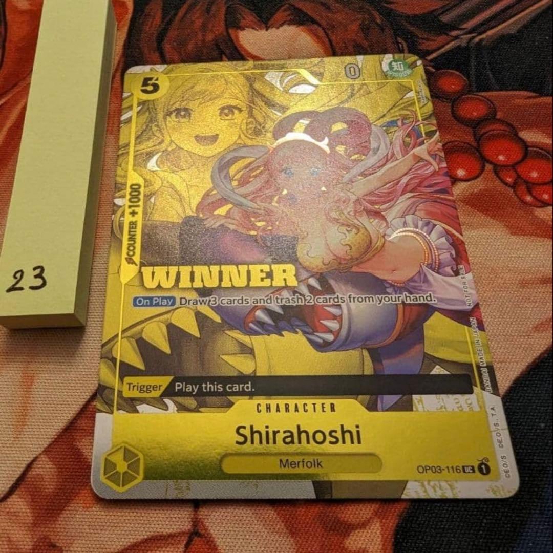 美品　海外版ワンピースカードゲーム しらほし winnerプロモ