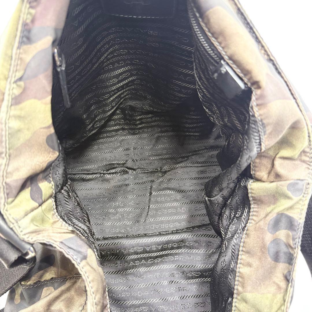 PRADA プラダ 迷彩 メッセンジャーバッグ ナイロン レザー イタリア製