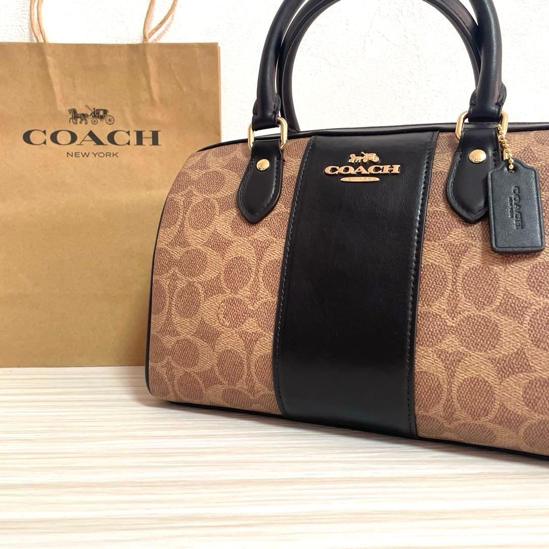 早い者勝ち！訳あり新品 COACH ハンドバッグ シグネチャー柄 2way