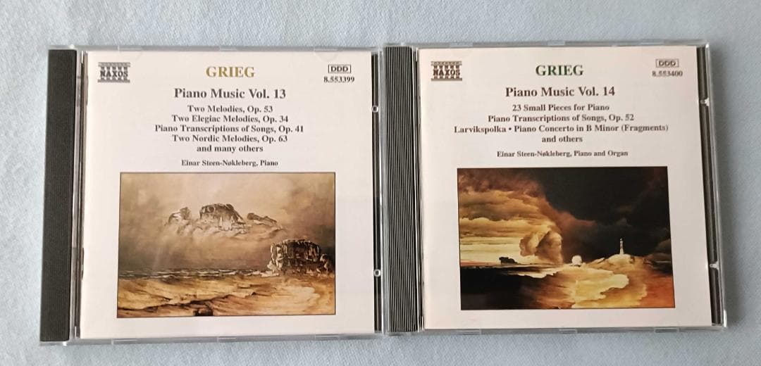 グリーグ：ピアノ独奏曲全集 アイナル=ステーン・ノックレベルグ 14枚組