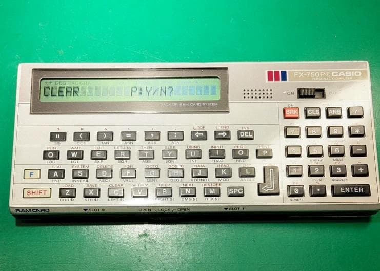 【ジャンク扱い】 CASIO FX-750P ポケットコンピュータ