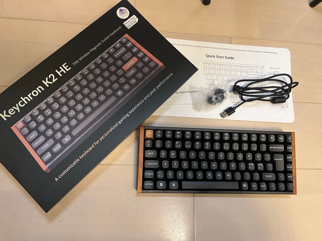 keychron k2 he 黒　black 日本語配列