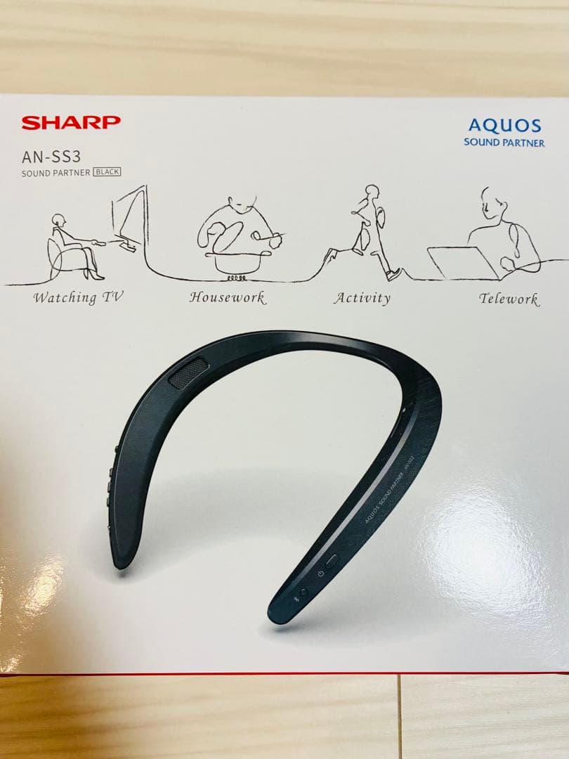 SHARP ネックスピーカー AN-SS3 ブラック