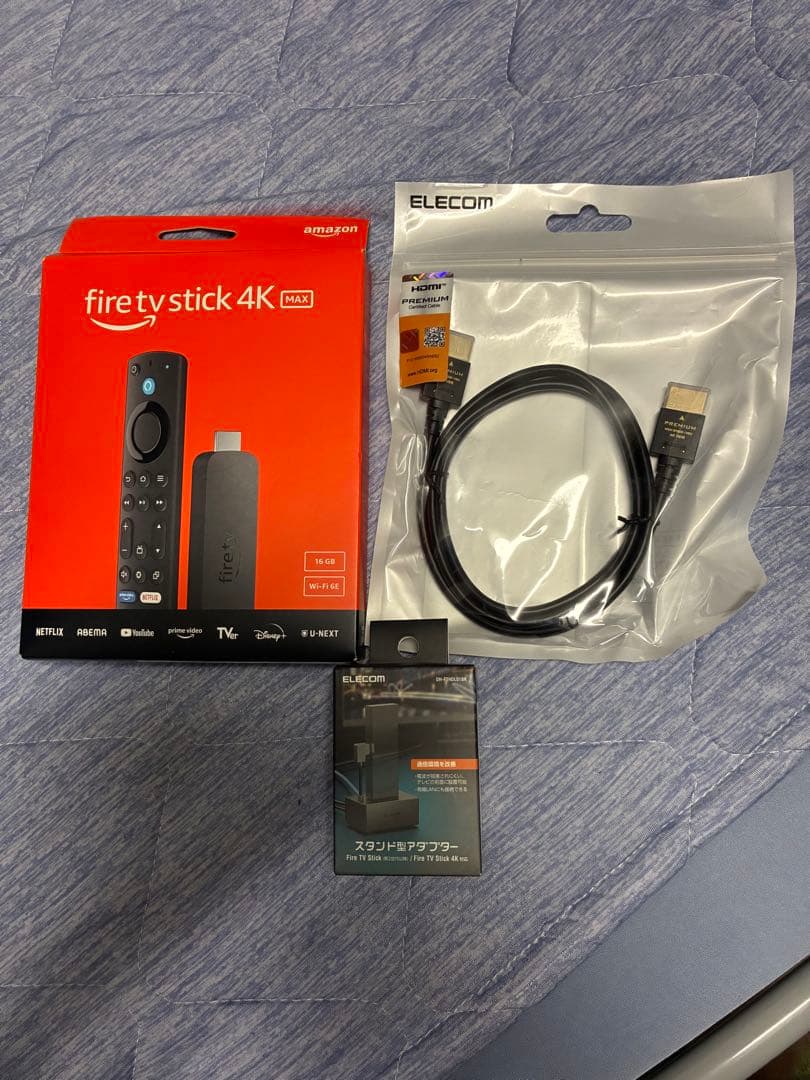新品未使用Fire TV Stick 4K Max HDMIケーブル アダプター